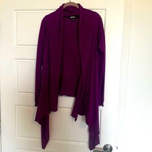 Purple DKNY Cardigan